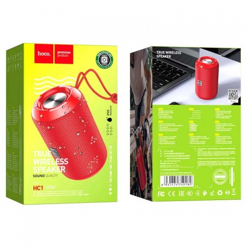 Портативная акустика Hoco HC1 Bluetooth Red фото 3