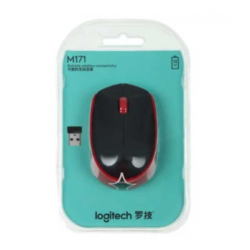 Мышь Logitech M171 Wireless Black-Red фото 5