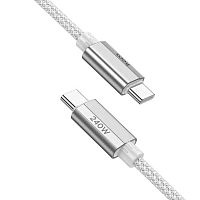 Кабель Hoco U134 USB Type-C-USB Type-C 240w Grey (1.8 м)