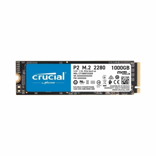 SSD накопитель M.2 PCI-E Crucial P2 NVMe 1Tb