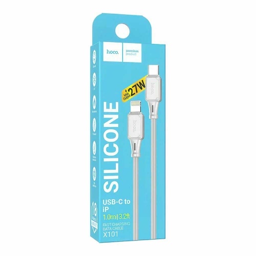 Кабель Hoco X101 Type-C-Lightning iPhone Grey (1 м) фото 2