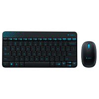 Комплект (клавиатура и мышь) Logitech Combo MK240 Nano Wireless Black-Blue