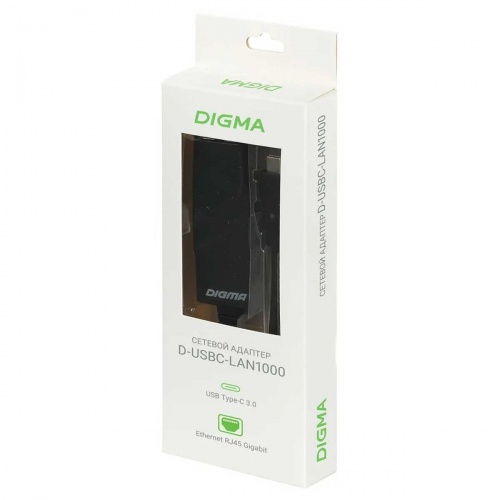 Сетевой адаптер Digma D-USBC-LAN1000 USB 3.0 фото 4