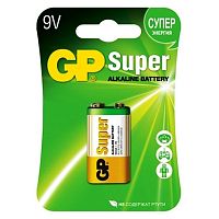 Батарейка GP Super 6LR61/Крона (Alc, 9V) (1 шт)