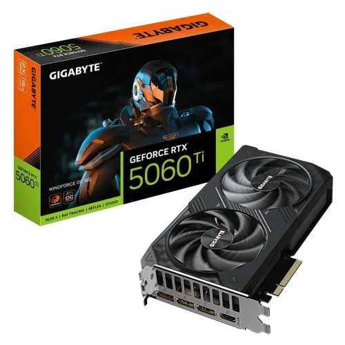 Видеокарта GIGABYTE GeForce RTX 5060 Ti Windforce OC 16G фото 2