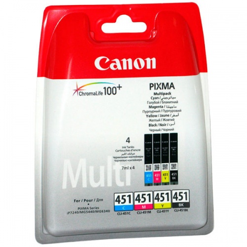 Набор картриджей Canon CLI-451 C/M/Y/BK MultiPack