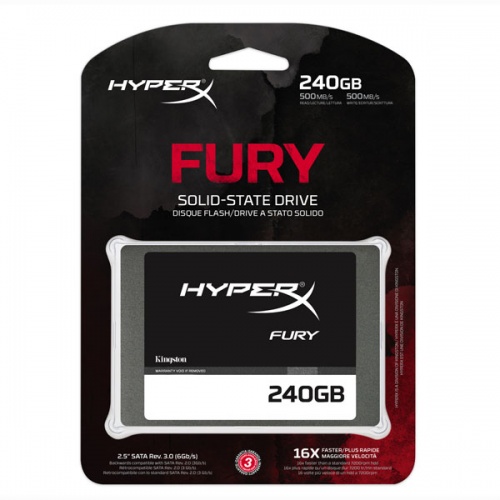 SSD накопитель 2.5" Kingston HyperX FURY SHFS37A/240G 240Gb фото 5