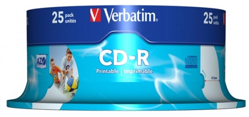 CD-R Verbatim Printable (cake box, 25)