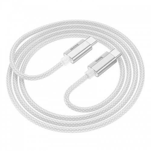 Кабель Hoco U134 USB Type-C-USB Type-C 240w Grey (1.8 м) фото 2 Кабель Hoco U134 USB Type-C-USB Type-C 240w Grey (1.8 м) фото 2