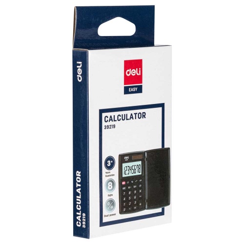 Калькулятор Deli Classic E39219 Grey фото 3