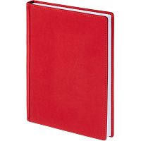 Ежедневник недатированный "Velvet" A5, 136 л, красный