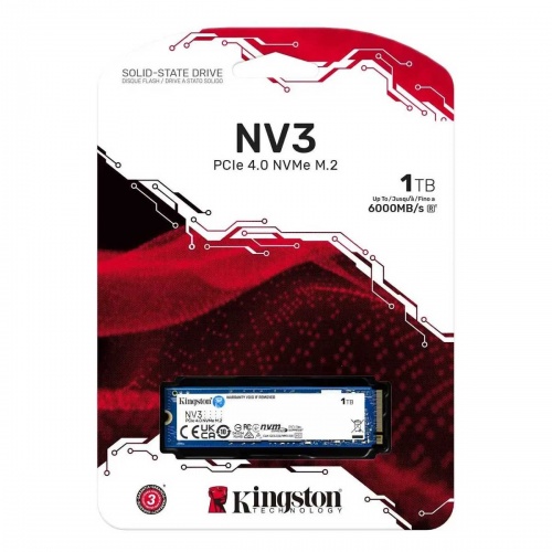 SSD накопитель M.2 PCI-E Kingston NV3 NVMe 1Tb фото 2 SSD накопитель M.2 PCI-E Kingston NV3 NVMe 1Tb фото 2