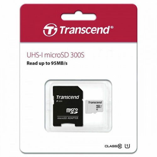 Карта памяти microSDHC Transcend 32Gb Class 10 UHS-I U1 + adapter фото 3