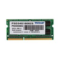 Модуль памяти So-DIMM Patriot PSD34G16002S DDR3 4GB 1600MHz
