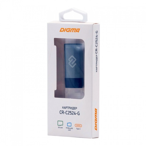 Картридер USB Type-C Digma CR-С2524-G Grey фото 4