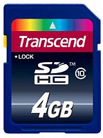 Карта памяти SDHC Transcend 4Gb Class 10