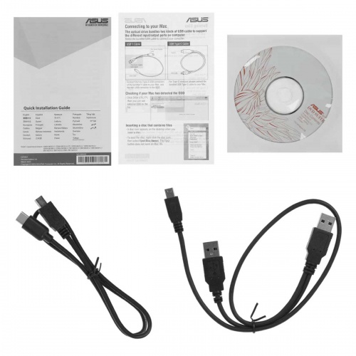 Оптический привод внешний DVD-RW Asus SDRW-08U9M-U Gold фото 3