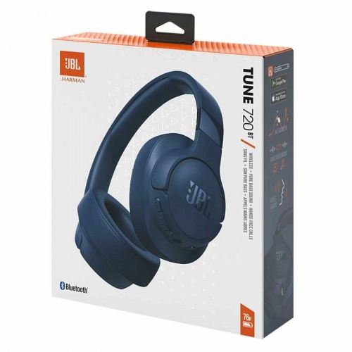 Гарнитура JBL Tune 720BT Blue фото 5