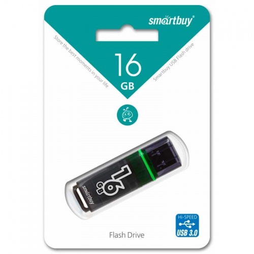 Флешка USB 3.0 SmartBuy Glossy 16Gb Dark Grey фото 2