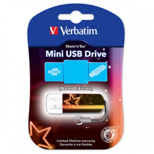 Флешка Verbatim Neon Edition USB 16Gb Orange фото 2