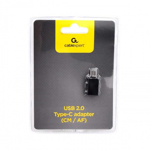 Адаптер Cablexpert OTG USB 3.0 AF-Type-C Black фото 3