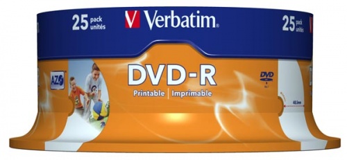 DVD-R Verbatim Printable (cake box, 25)