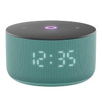 Умная колонка Яндекс Станция Мини 3 с часами и Алисой на YaGPT, бирюзовый