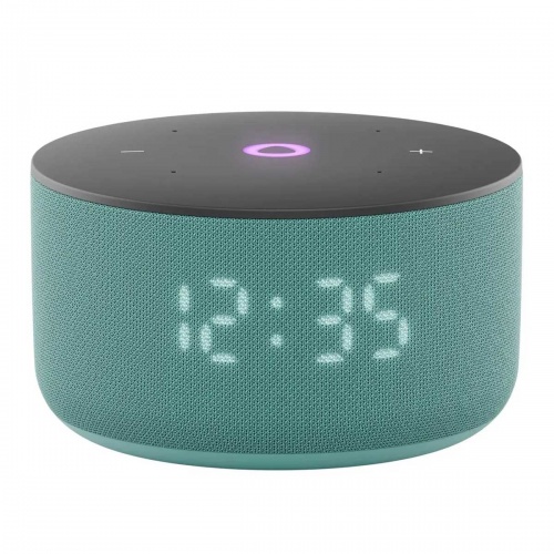 Умная колонка Яндекс Станция Мини 3 с часами и Алисой на YaGPT, бирюзовый