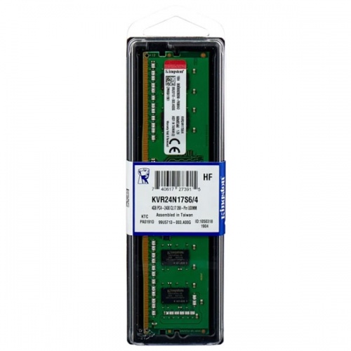 Модуль памяти DIMM Kingston KVR24N17S6/4 DDR4 4GB 2400MHz