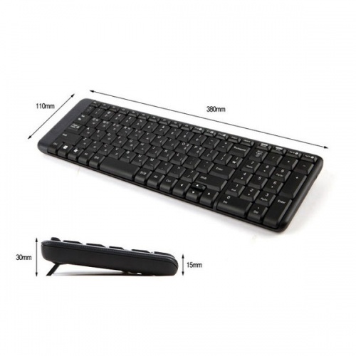 Комплект (клавиатура и мышь) Logitech Combo MK220 Wireless Black фото 4