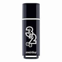 Флешка USB 2.0 SmartBuy Glossy 32Gb Black