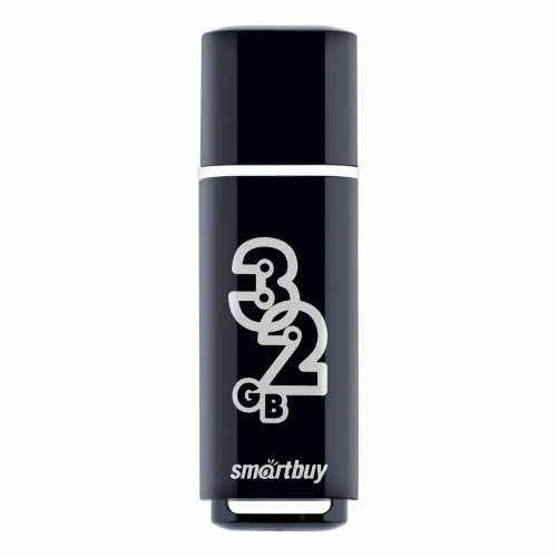 Флешка USB 2.0 SmartBuy Glossy 32Gb Black Флешка USB 2.0 SmartBuy Glossy 32Gb Black
