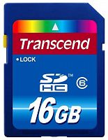 Карта памяти SDHC Transcend 16Gb Class 6