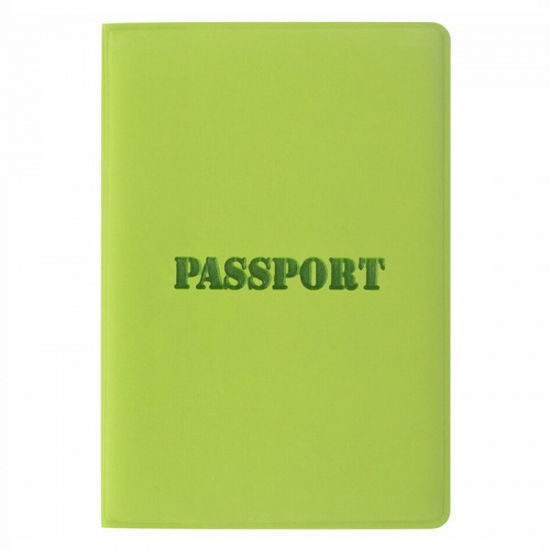 Обложка для паспорта "STAFF", салатовая
