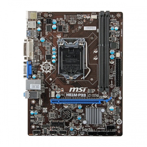 Материнская плата MSI H81M-P33, RTL