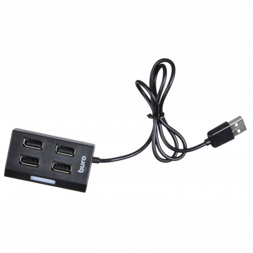 Разветвитель USB 2.0 Buro BU-HUB4-U2.0 Black фото 2
