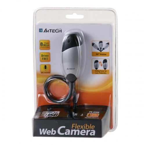 Веб-камера A4Tech PK-636K Silver-Black фото 5