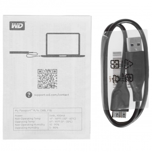 Внешний жесткий диск WD My Passport 2Tb Red фото 3