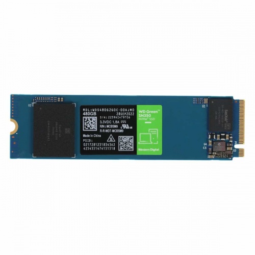 SSD накопитель M.2 PCI-E WD Green SN350 NVMe 480Gb