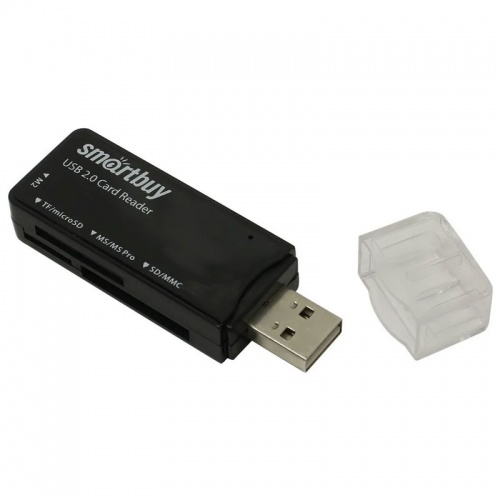 Картридер USB 2.0 Smartbuy SBR-749-K Black фото 2