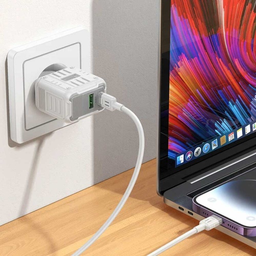 Зарядное устройство Hoco C135A PD20W + QC 3.0 White фото 4