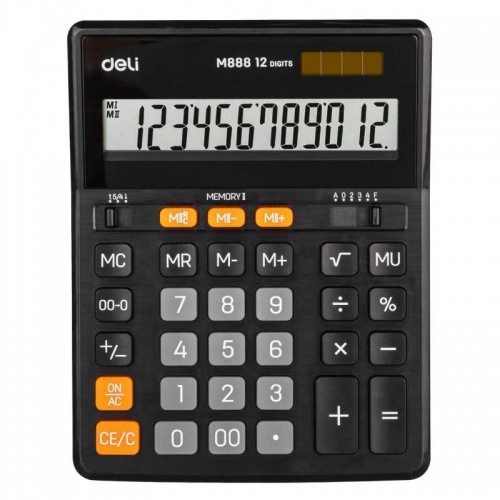 Калькулятор Deli M888 Black