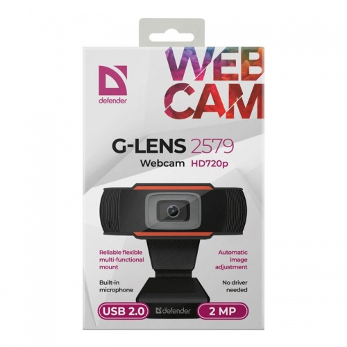 Веб-камера Defender G-Lens 2579 Black фото 4