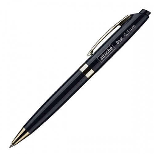 Ручка шариковая Attache Boss (0.5 мм, черный)