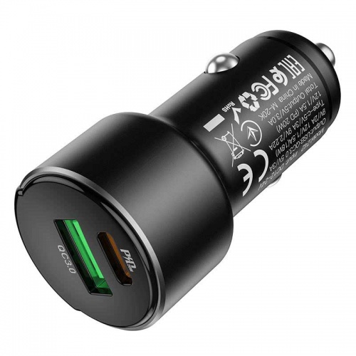 Зарядное устройство Hoco Z42 PD20W + QC 3.0 Black фото 3