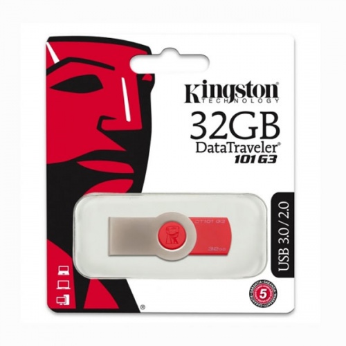 Флешка Kingston DataTraveler 101 G3 32Gb Red фото 5