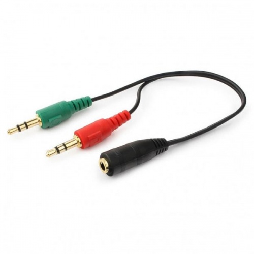 Адаптер для гарнитуры Cablexpert Jack 3.5 мм (4pin)-2хPlug 3.5 мм