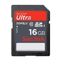 Карта памяти SDHC SanDisk Ultra 16Gb Class 10 UHS-I U1