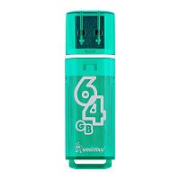 Флешка USB 2.0 SmartBuy Glossy 64Gb Green