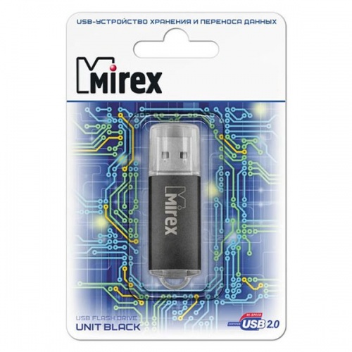 Флешка Mirex Unit 8Gb Black фото 2